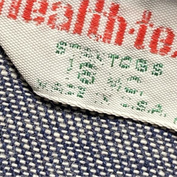 Vintage 70s Health Tex Selvedge Denim Jacket Boys 18 months Infant Lightweight - Picture 7 of 9